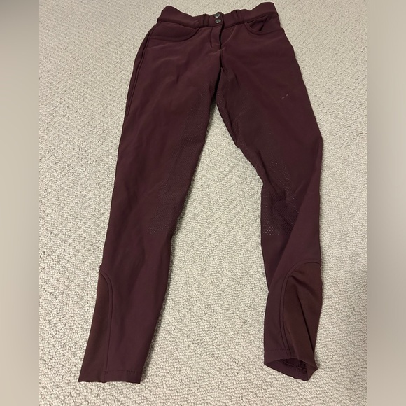Elevation platinum size 24, maroon equestrian, breaches. Only worn once - Picture 1 of 3